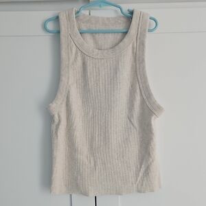 aerie Women's Ribbed Tank Top - Cream